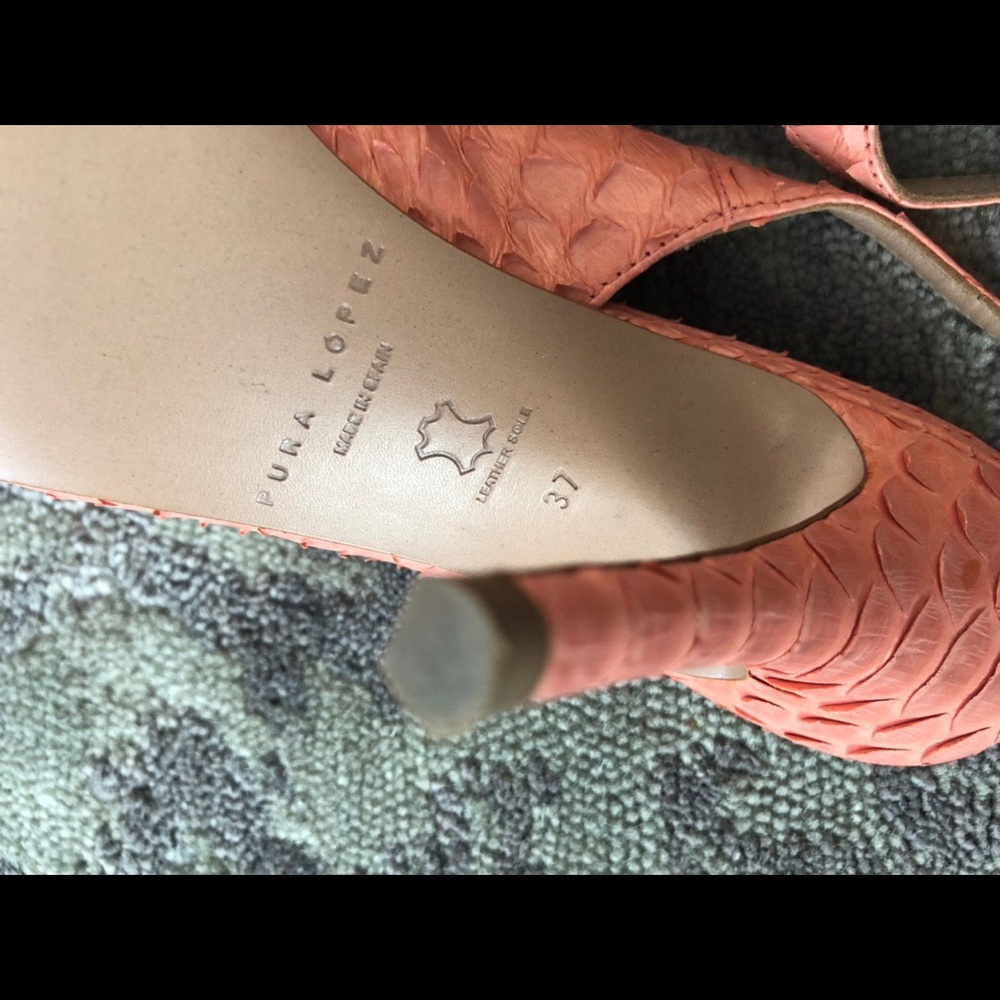 Beautifully Made Python Height Heels Italian Shoes - image 8